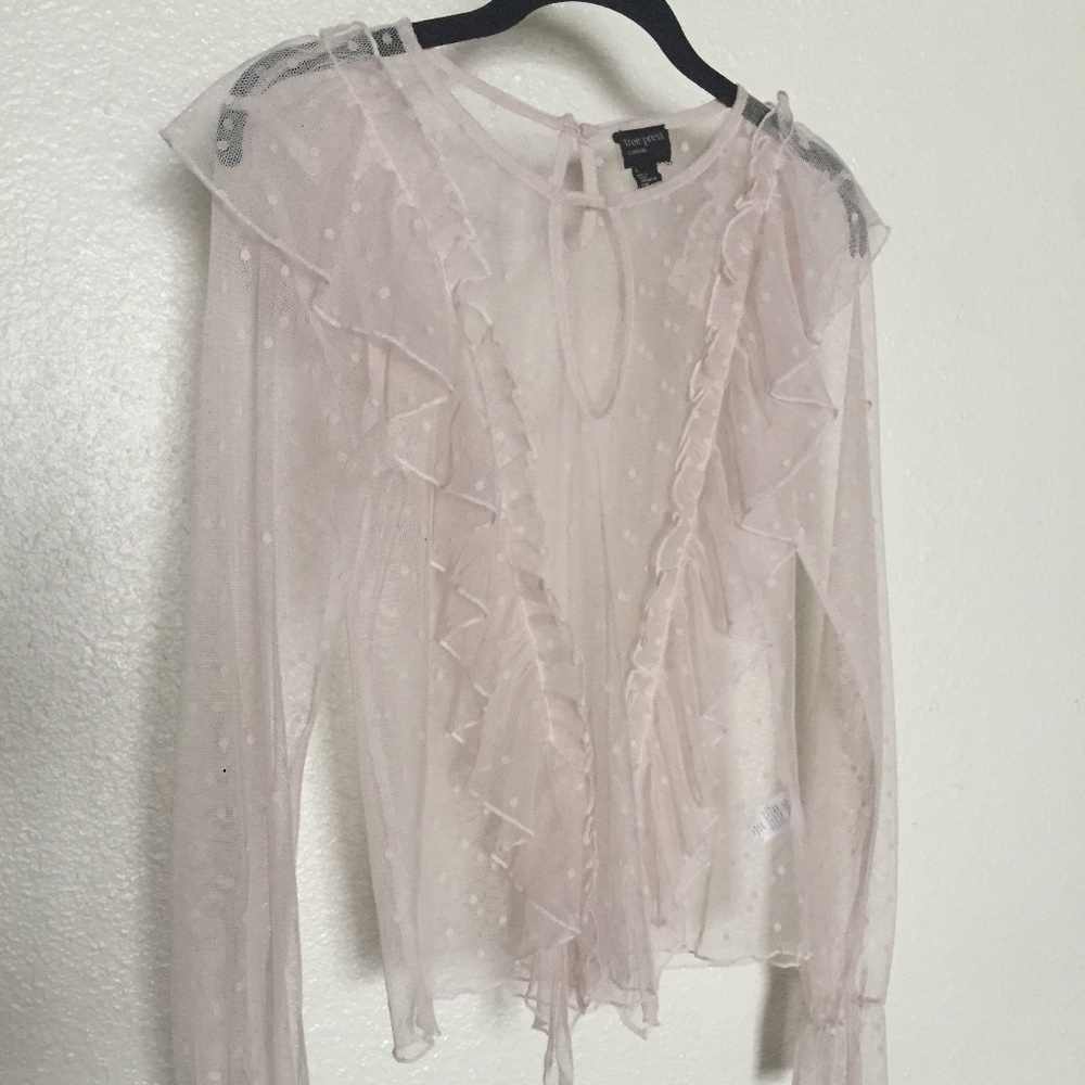 Victorian style sheer blouse